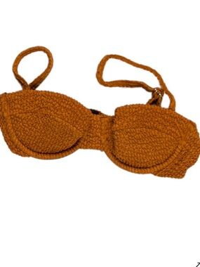(NEW) Veronica Beard Dyer Cognac Underwire Bikini Top Size XS